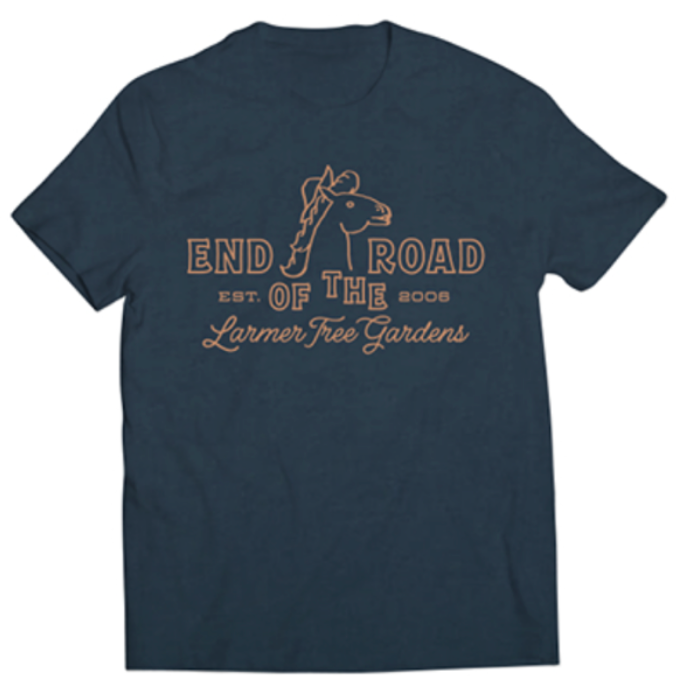 2025 Navy with Orange Horse Logo T-Shirt